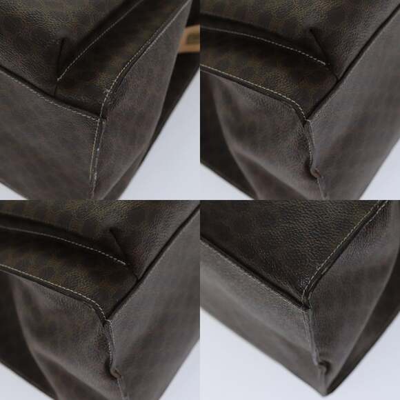 CELINE Macadam Canvas Tote Bag Pvc Brown - Picture 13 of 13